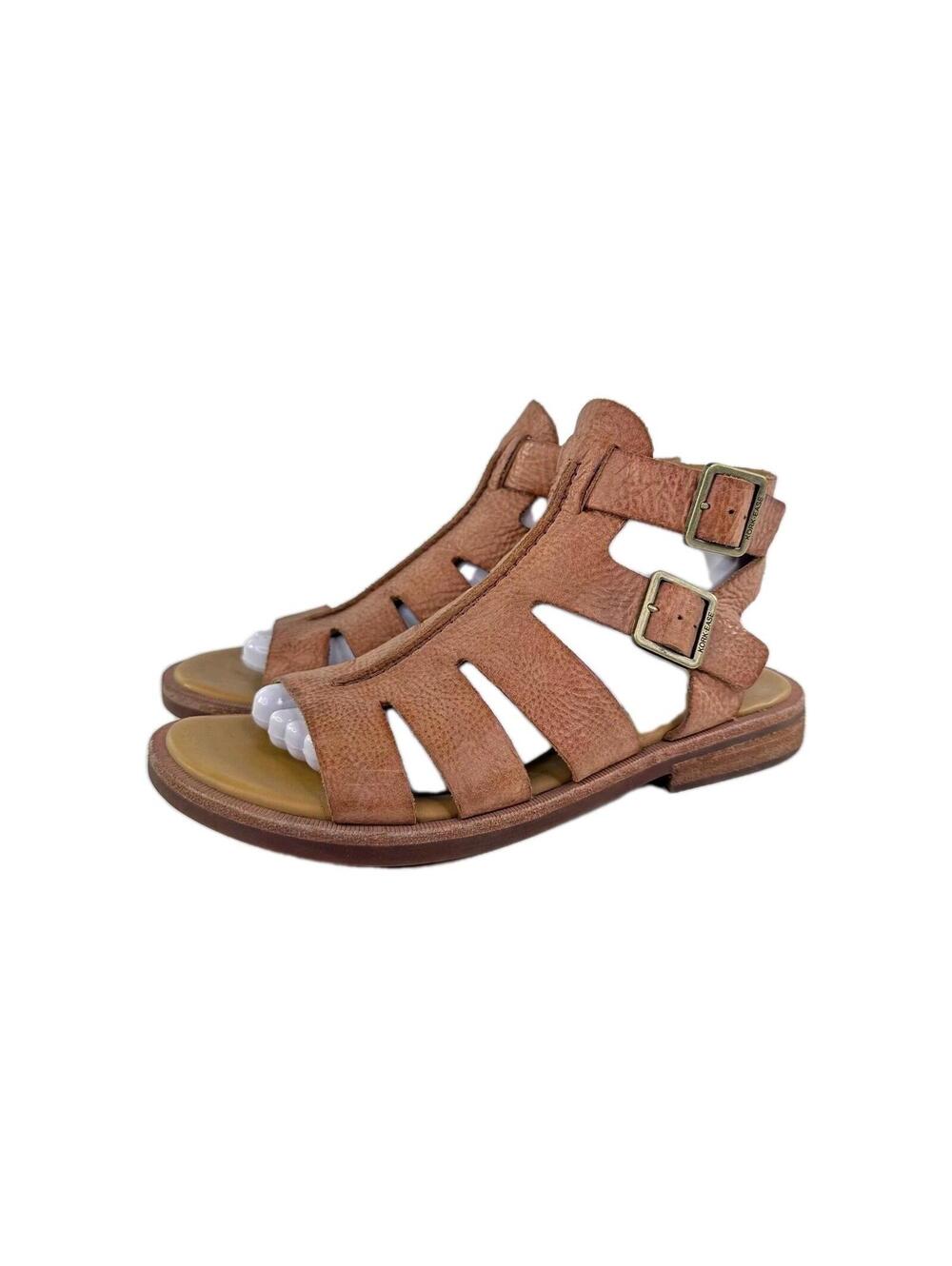 Kork-Ease Baltea Gladiator Leather Booties US 8 M Brown Flat Sandals - Picture 3 of 13